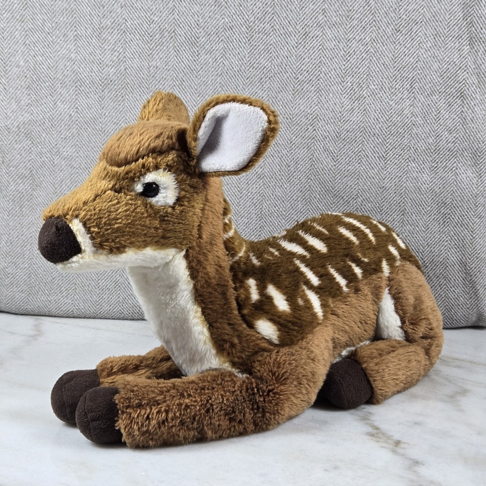 FAO Schwarz Realistic Fawn Plush Spotted Baby Deer Stuffed Animal Large Toy 2017